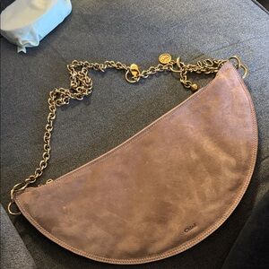Chloe Icons Suede Halfmoon Bag